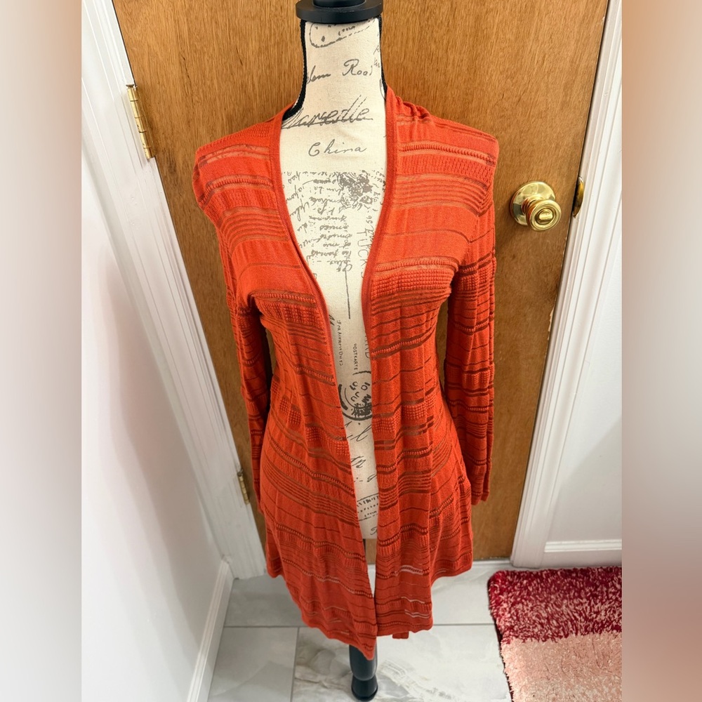 Hawthorne Etelan Variegated Pointelle Stitch
Open Cardigan